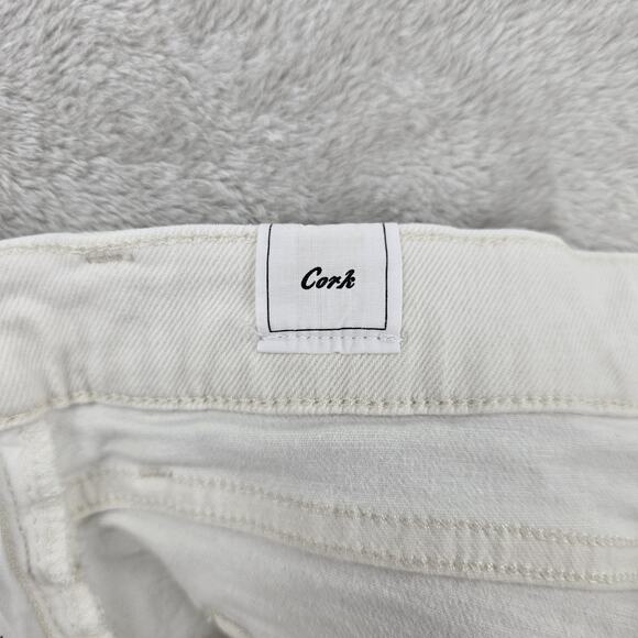 Frank & Eileen Cork Straight Leg Button-Fly Women Jeans White Sz 30 Fits 31x26 - Picture 8 of 16